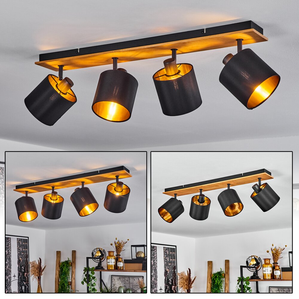 Alsen Taklampa, Takstrålkastare Naturfärger, Svart, 4-ljuskällor main product photo