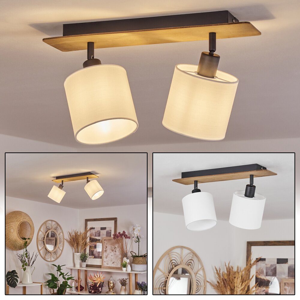 Alsen Taklampa, Takstrålkastare Trä mörkt, Svart, 2-ljuskällor main product photo