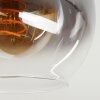 Vouhet Taklampa Brun, träoptik, Svart, 3-ljuskällor