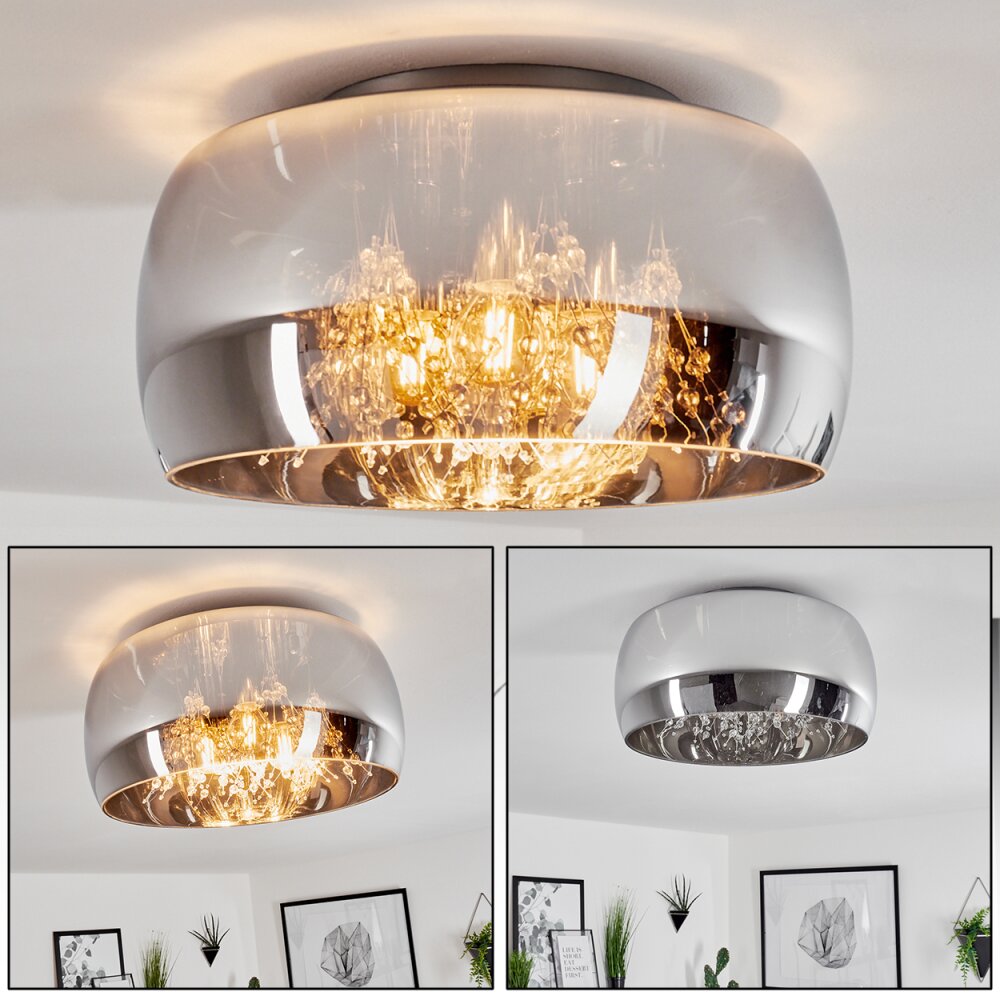 Belleguette Taklampa Silver, 3-ljuskällor main product photo
