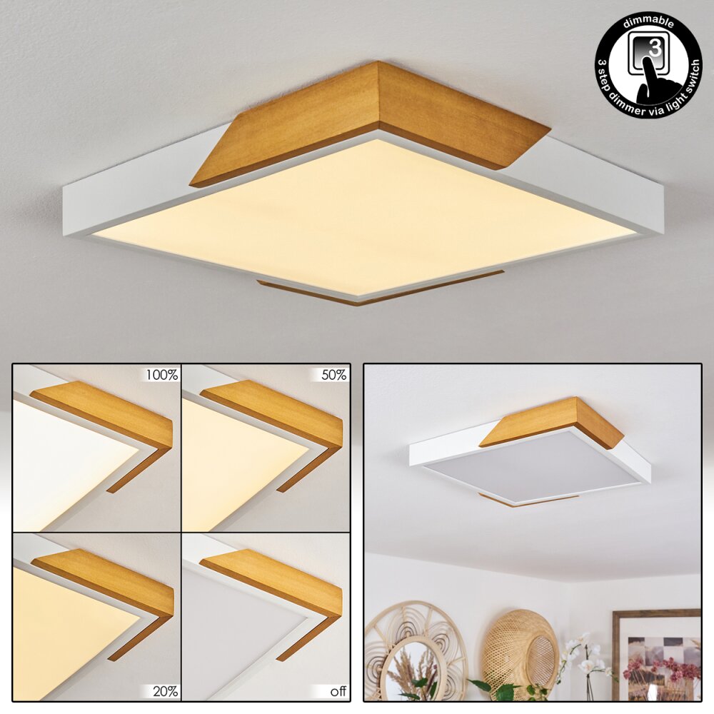 Pontchardon Taklampa LED Naturfärger, Vit, 1-ljuskällor main product photo
