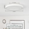 Audrieu Taklampa LED Vit, 2-ljuskällor
