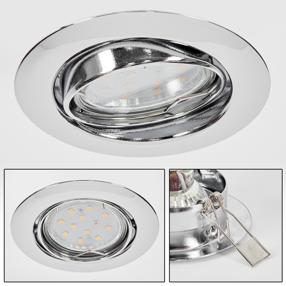 Vibersviller Taklampa, Takstrålkastare, Infälld lampa LED Krom, 1-ljuskällor main product photo