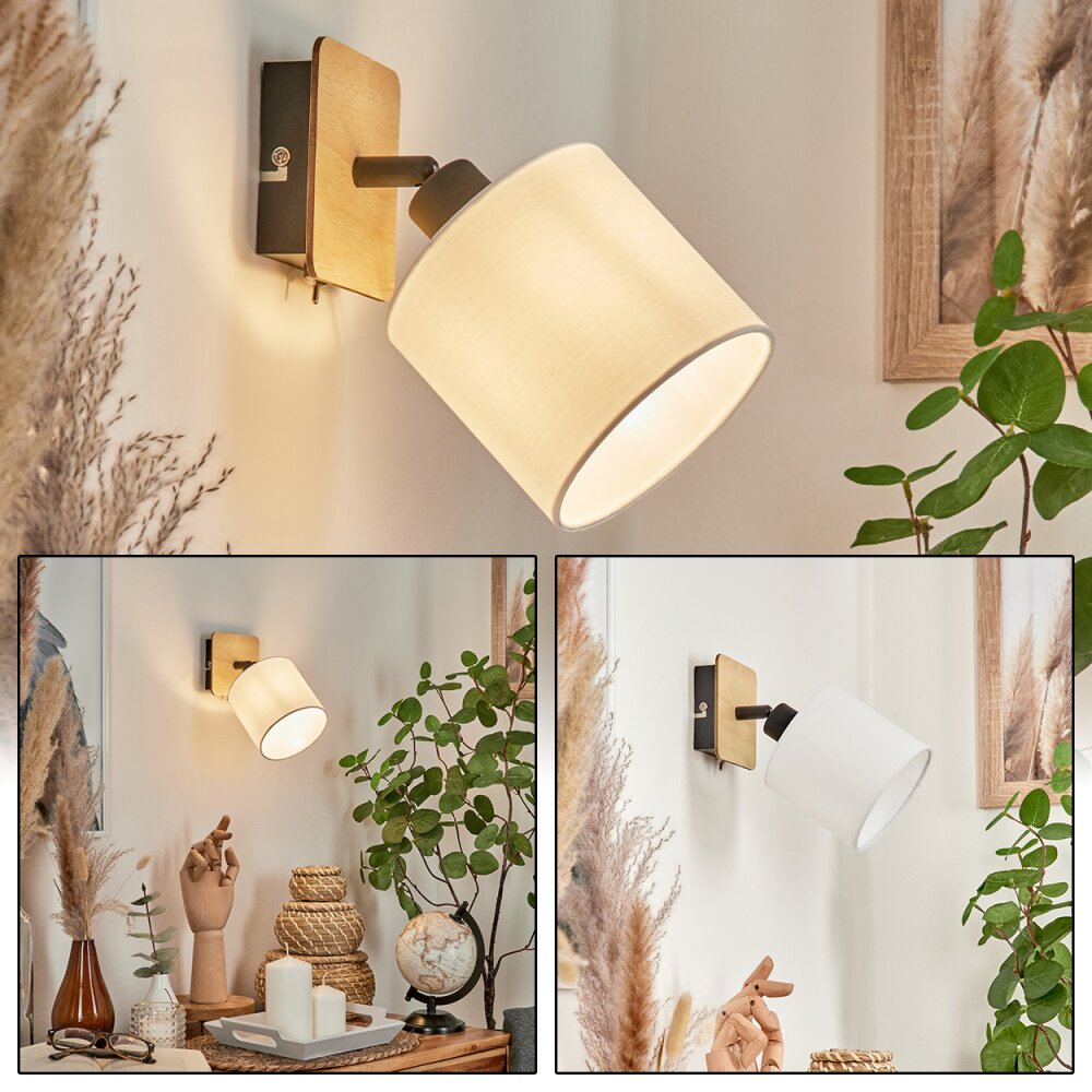Alsen Vägglampa, Väggspotlight Trä ljus, Svart, 1-ljuskällor main product photo