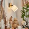 Alsen Vägglampa, Väggspotlight Trä ljus, Svart, 1-ljuskällor