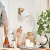 Alsen Vägglampa, Väggspotlight Trä ljus, Svart, 1-ljuskällor