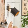 Alsen Vägglampa, Väggspotlight Trä ljus, Svart, 1-ljuskällor