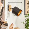 Alsen Vägglampa, Väggspotlight Naturfärger, Svart, 1-ljuskällor
