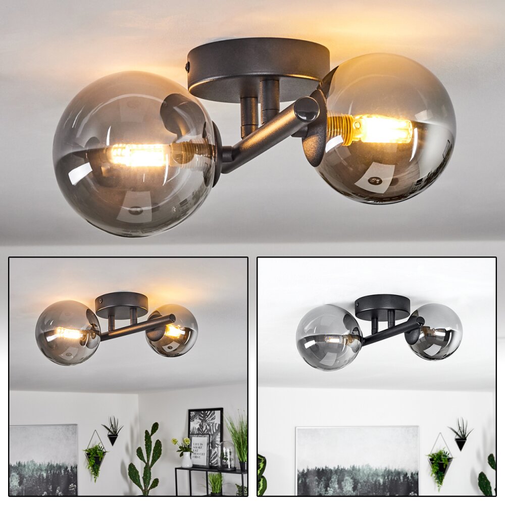 Chehalis Taklampa 12.5 cm LED Svart, 2-ljuskällor main product photo