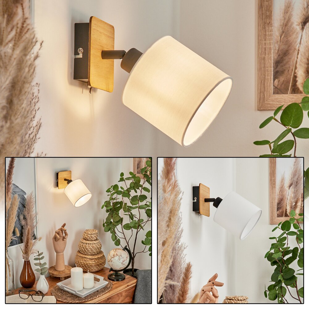 Alsen Vägglampa, Väggspotlight Naturfärger, Svart, 1-ljuskällor main product photo