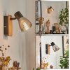 Murianette Vägglampa, Väggspotlight Naturfärger, Svart, 1-ljuskällor