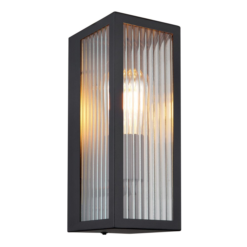 Globo GUNDULA vägglampa utomhus Svart, 1-ljuskällor main product photo
