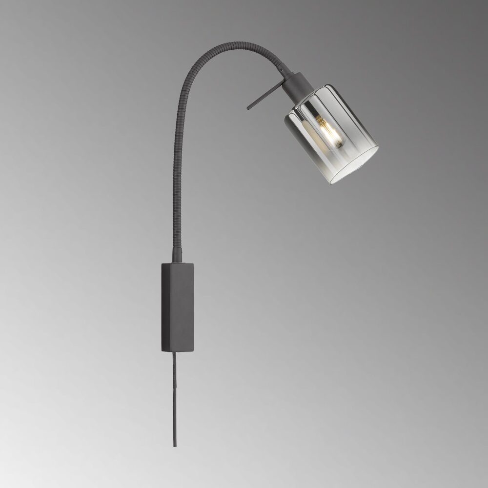 Honsel Lampor Iska Vägglampa, Läslampa Svart, 1-ljuskällor main product photo