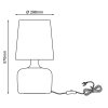 Brilliant Lampor Hydra Bordslampa, Läslampa Blå, 1-ljuskällor