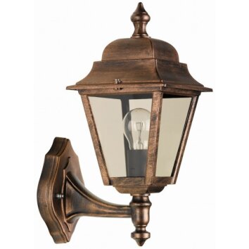 LCD Lennestadt vägglampa utomhus, Vägglampa Kopparfärg, 1-ljuskällor