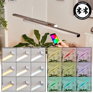 Tamizat LED Nickel matt, 2-ljuskällor, Färgväxlare