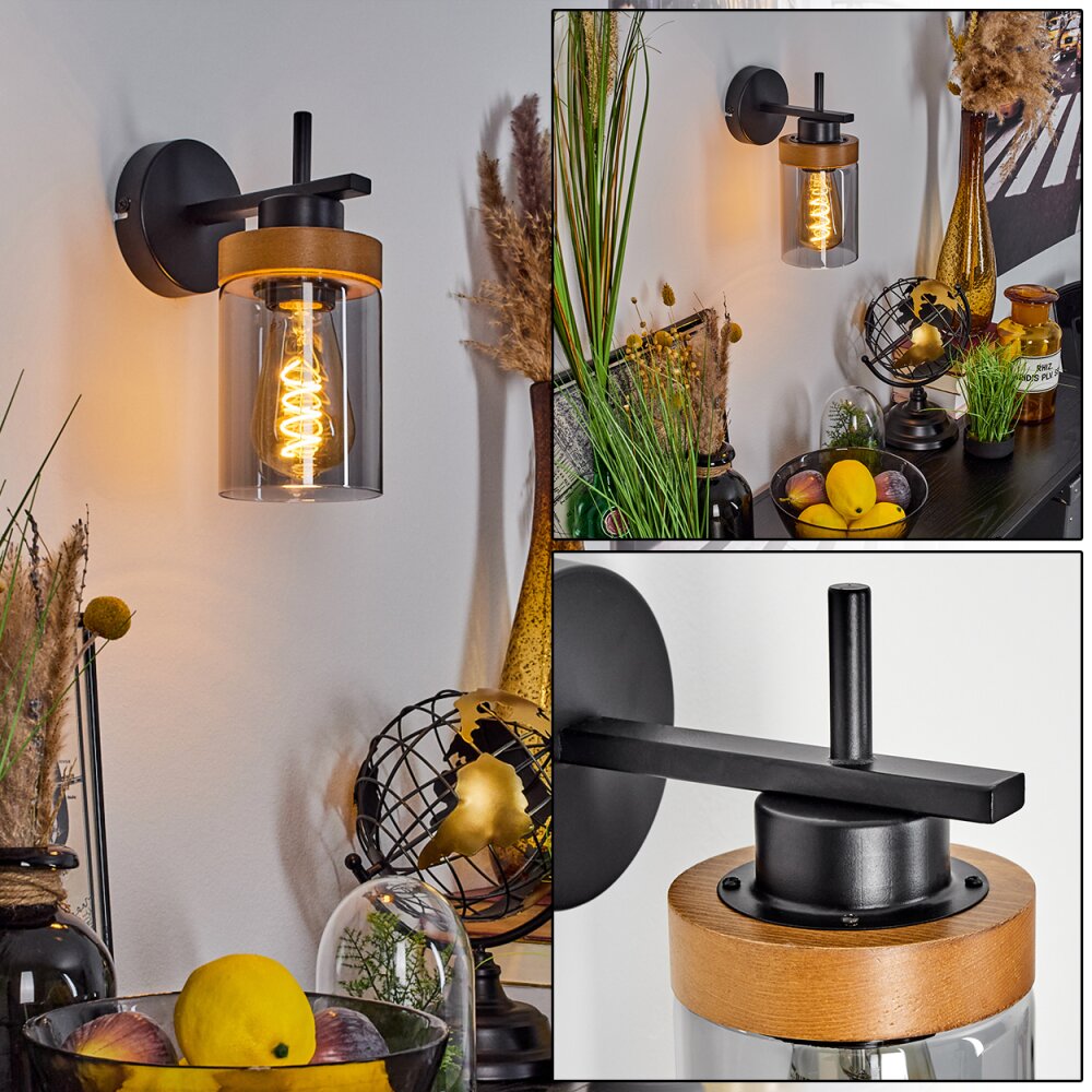 Amignon Vägglampa Naturfärger, Svart, 1-ljuskällor main product photo