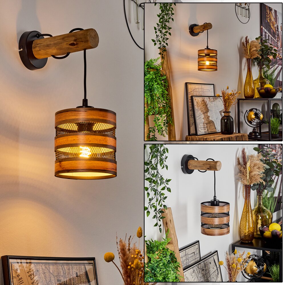 Anthe Vägglampa Naturfärger, Svart, 1-ljuskällor main product photo