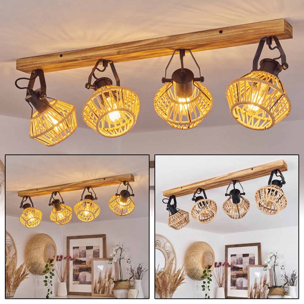 Auboncourt Taklampa, Takstrålkastare Naturfärger, 4-ljuskällor main product photo