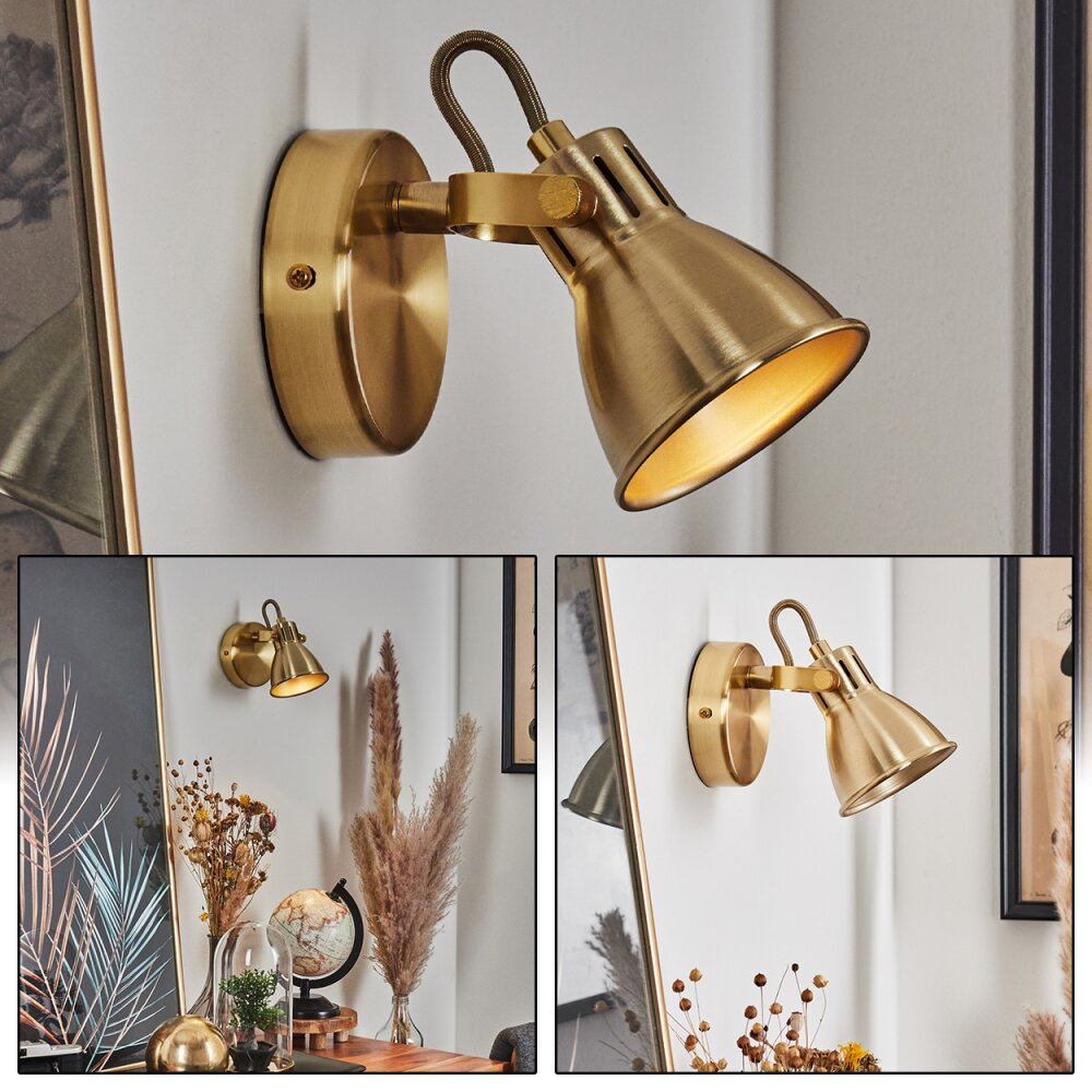 Salinas Vägglampa, Väggspotlight LED Mässing, 1-ljuskällor main product photo
