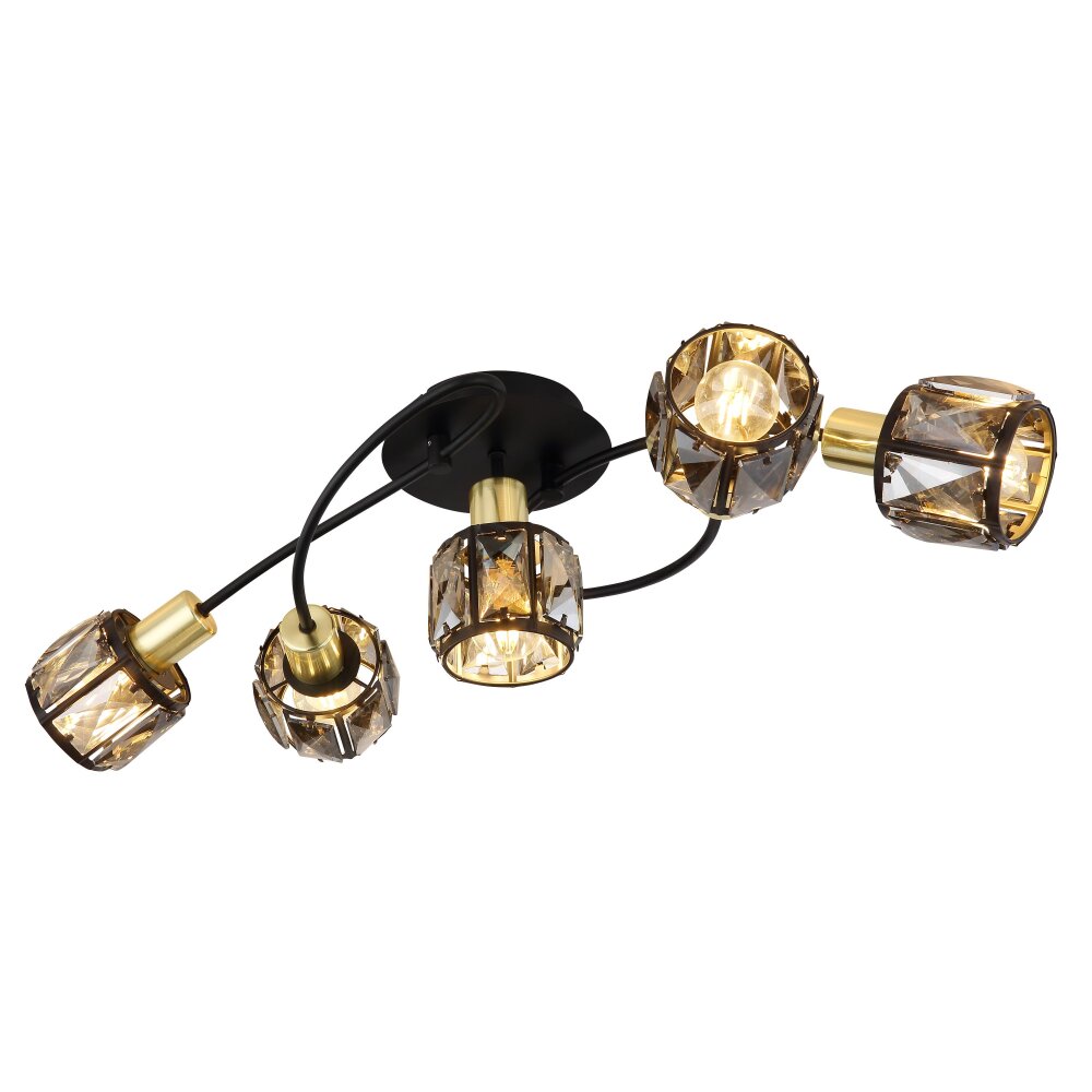 Globo INDIANA Taklampa Svart, 5-ljuskällor main product photo