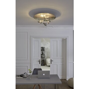 Honsel Lampor Pau Taklampa LED Aluminium, 8-ljuskällor, Fjärrkontroll Honsel Lampor Pau Taklampa LED Aluminium, 8-ljuskällor, Fjärrkontroll