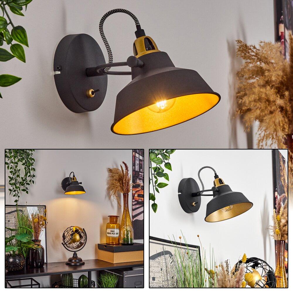 Llanage Vägglampa, Väggspotlight Svart, Vit, 1-ljuskällor main product photo