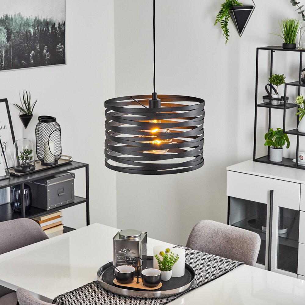 Bust Pendellampa Svart, 1-ljuskällor main product photo