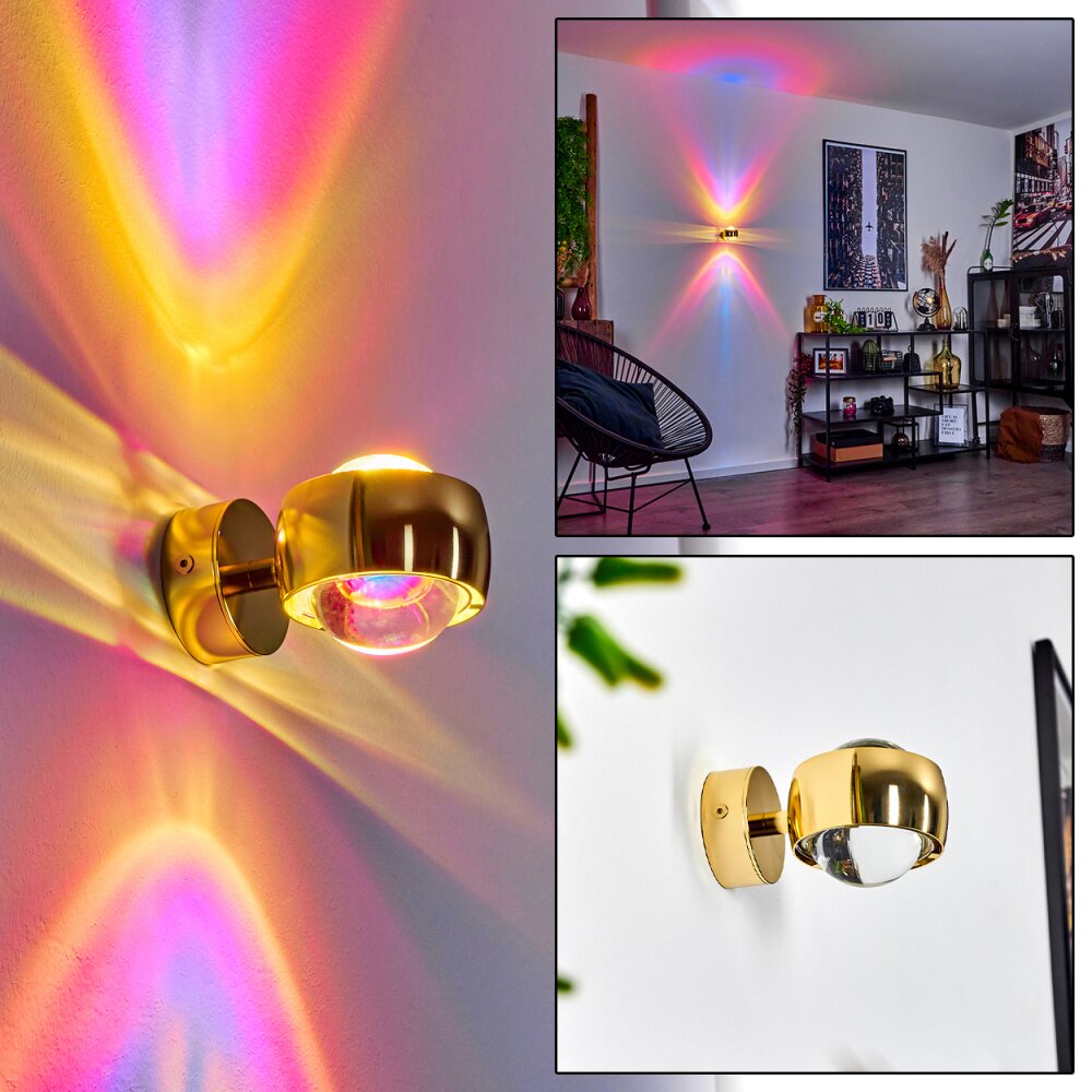 Sapri Up & Down Lampa, Vägglampa Guld, 1-ljuskällor main product photo