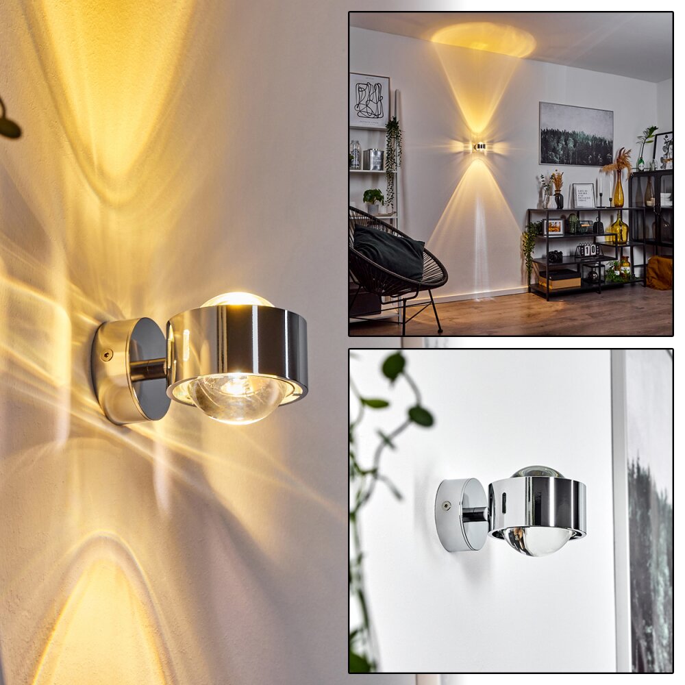 Sapri Up & Down Lampa, Vägglampa Krom, 1-ljuskällor main product photo
