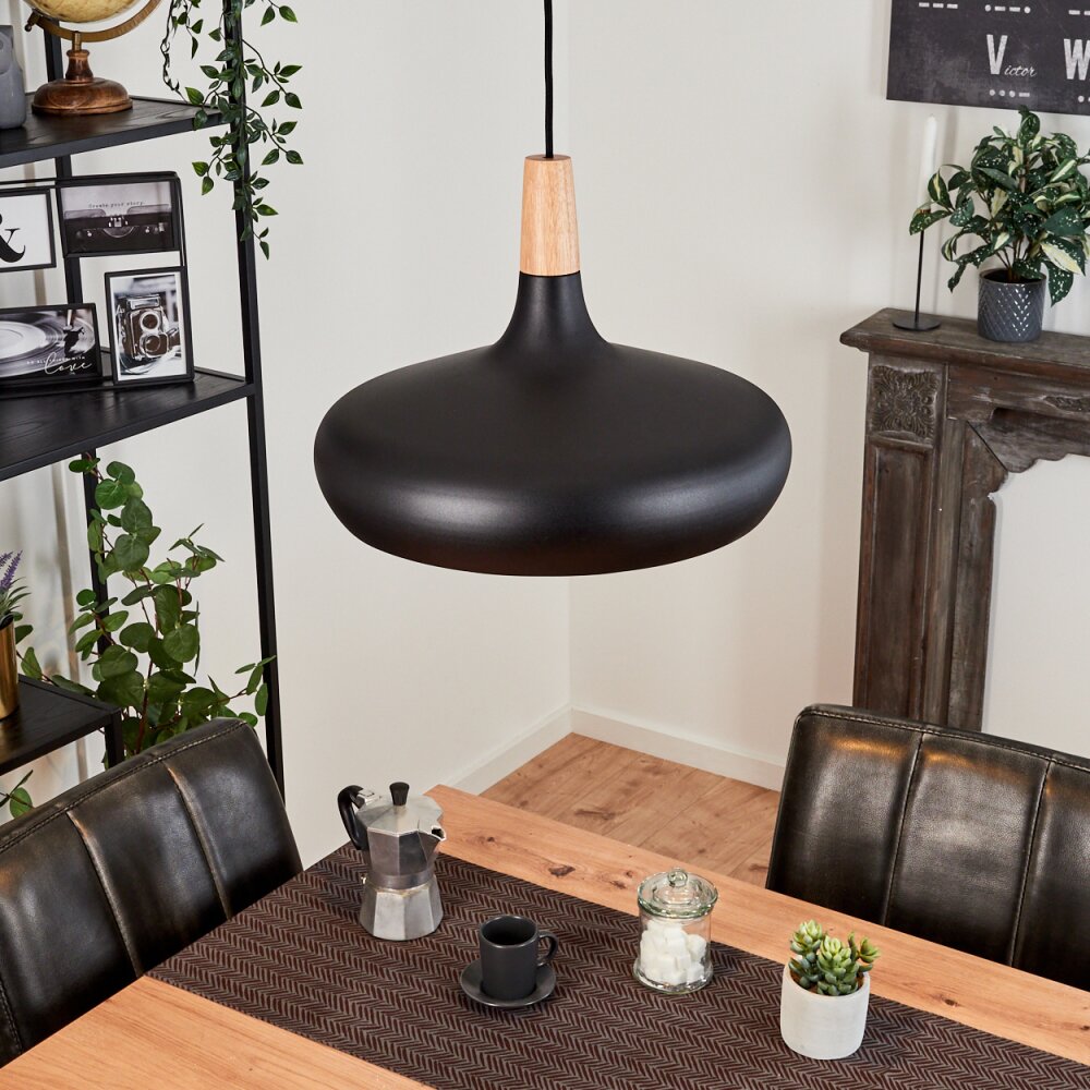 Mansle Pendellampa Naturfärger, Svart, 1-ljuskällor main product photo