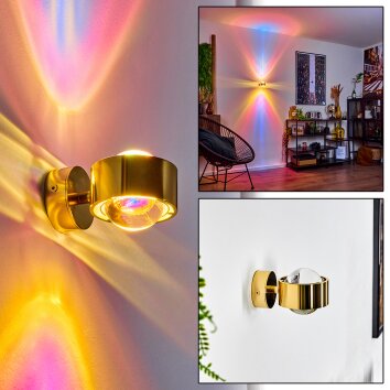 Sapri Up & Down Lampa, Vägglampa Guld, 1-ljuskällor Sapri Up & Down Lampa, Vägglampa Guld, 1-ljuskällor