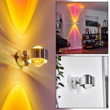 Sapri Up & Down Lampa, Vägglampa Silver, 1-ljuskällor Sapri Up & Down Lampa, Vägglampa Silver, 1-ljuskällor