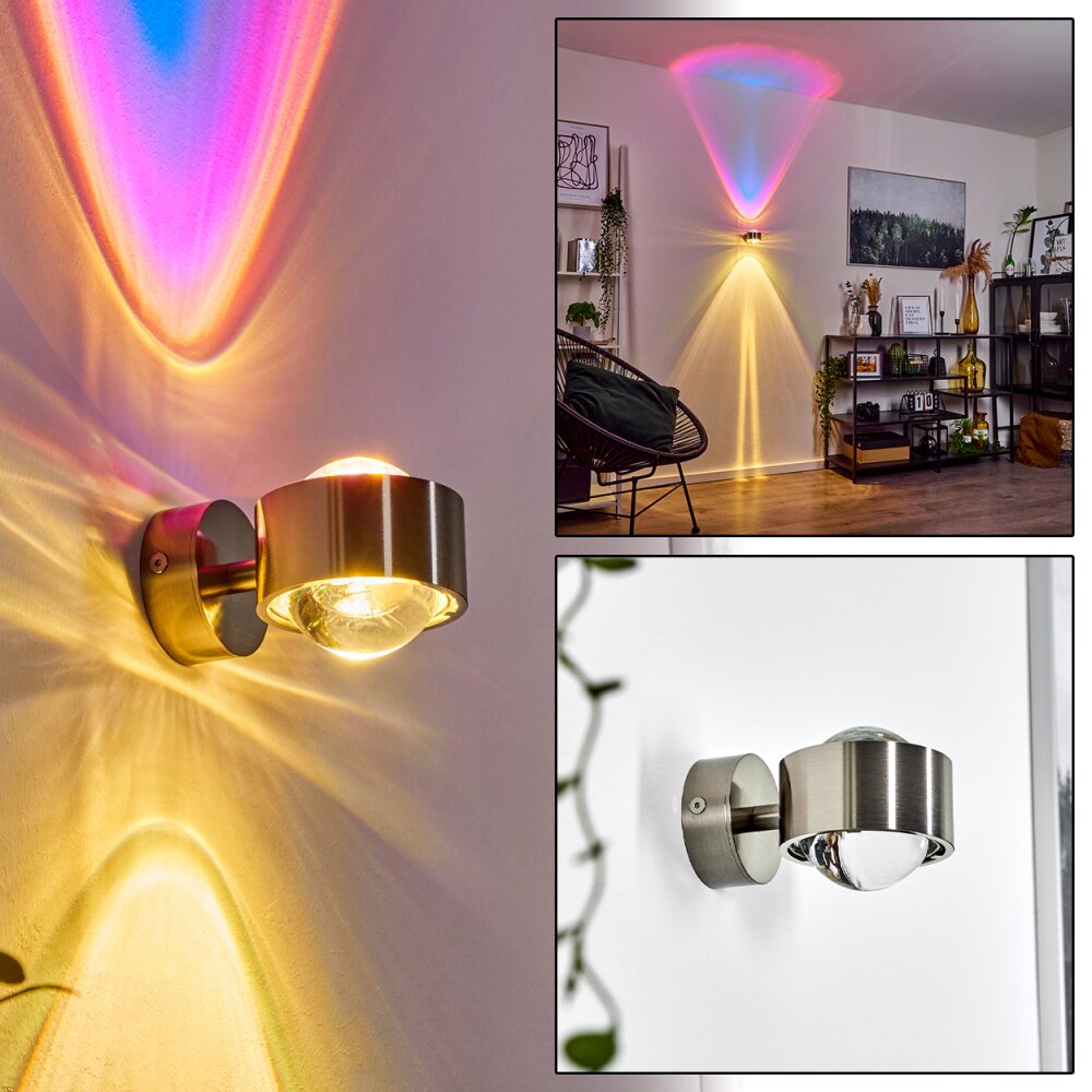 Sapri Up & Down Lampa, Vägglampa Nickel matt, 1-ljuskällor main product photo