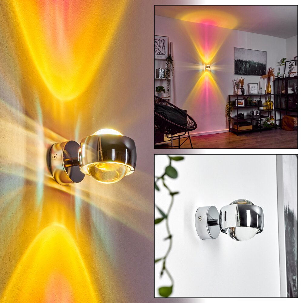 Sapri Up & Down Lampa, Vägglampa Krom, 1-ljuskällor main product photo