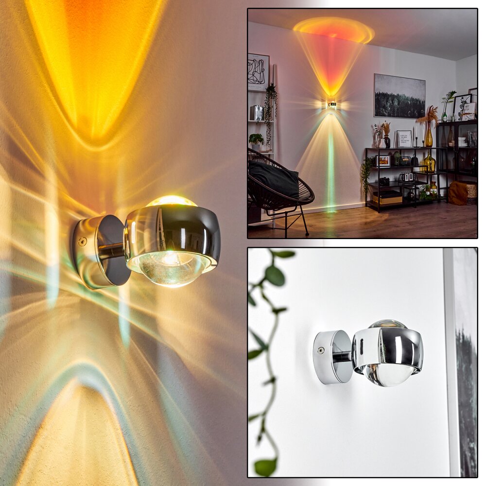 Sapri Up & Down Lampa, Vägglampa Krom, 1-ljuskällor main product photo
