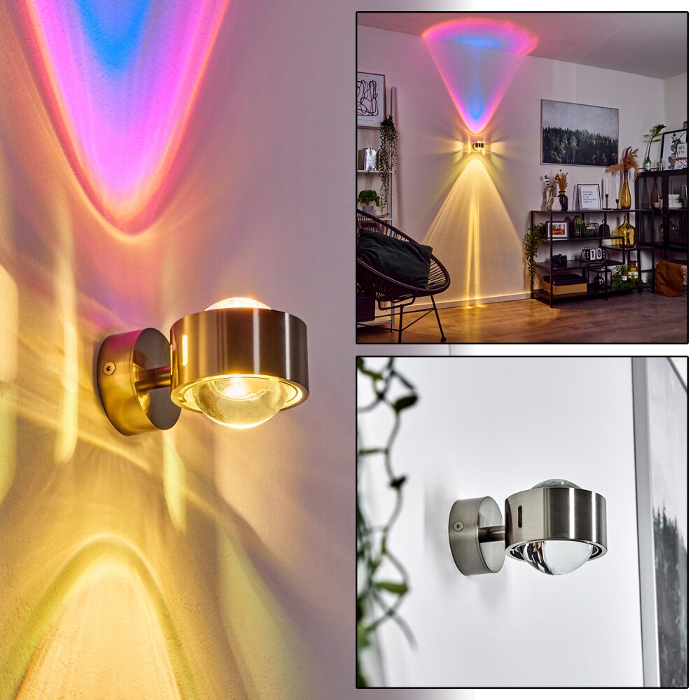 Sapri Up & Down Lampa, Vägglampa Nickel matt, 1-ljuskällor main product photo