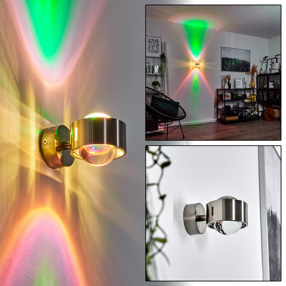 Sapri Up & Down Lampa, Vägglampa Nickel matt, 1-ljuskällor main product photo
