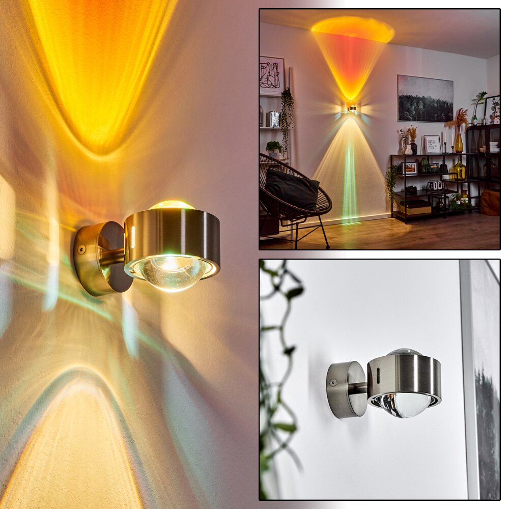 Sapri Up & Down Lampa, Vägglampa Nickel matt, 1-ljuskällor main product photo