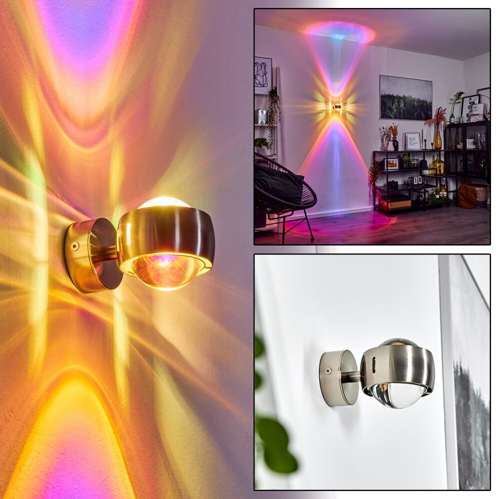 Sapri Up & Down Lampa, Vägglampa Nickel matt, 1-ljuskällor main product photo