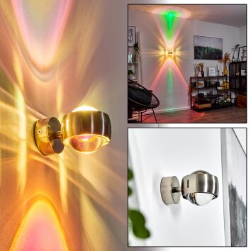 Sapri Up & Down Lampa, Vägglampa Nickel matt, 1-ljuskällor Sapri Up & Down Lampa, Vägglampa Nickel matt, 1-ljuskällor