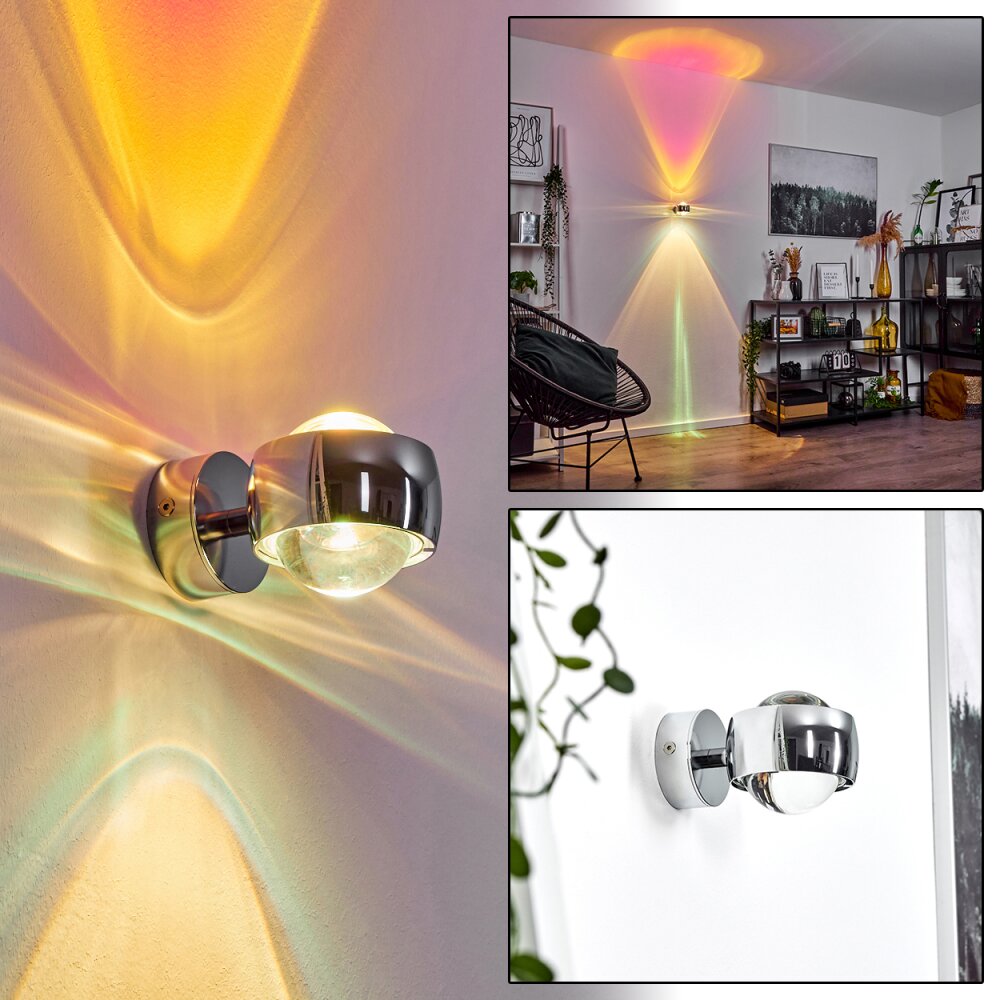 Sapri Up & Down Lampa, Vägglampa Krom, 1-ljuskällor main product photo