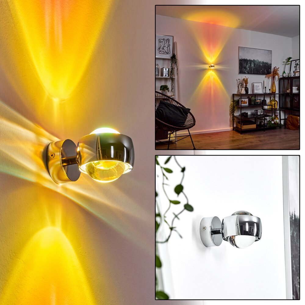 Sapri Up & Down Lampa, Vägglampa Krom, 1-ljuskällor main product photo