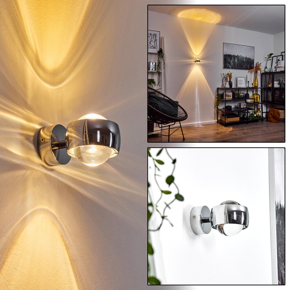 Sapri Up & Down Lampa, Vägglampa Krom, 1-ljuskällor main product photo