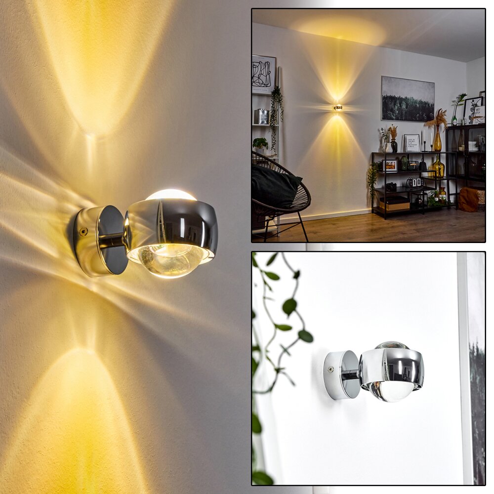 Sapri Up & Down Lampa, Vägglampa Krom, 1-ljuskällor main product photo