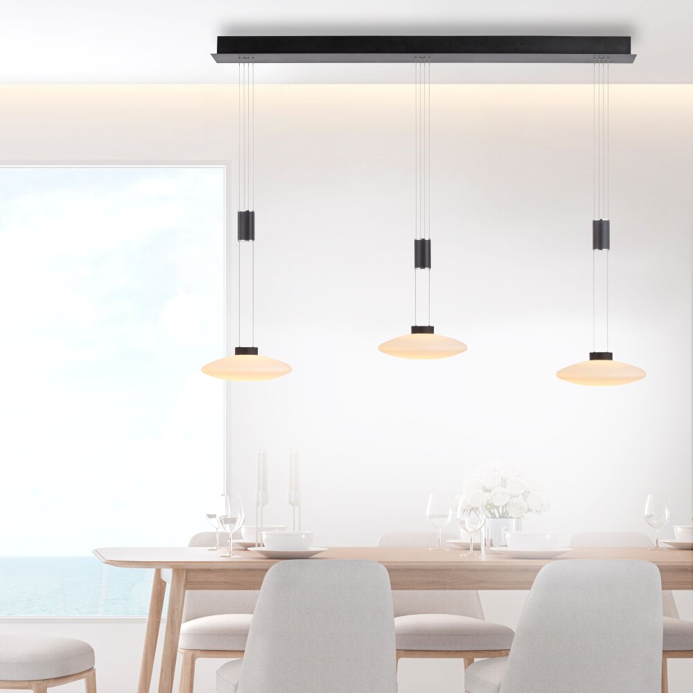 Paul Neuhaus LAUTADA Pendelbelysning LED Svart, 3-ljuskällor main product photo