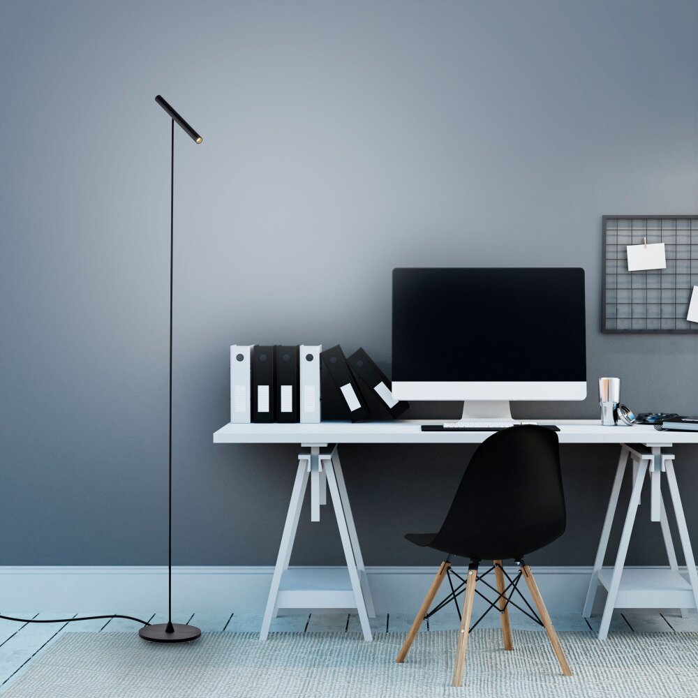 Paul Neuhaus Lampor PURE-TUTUA Golvlampa, Läslampa LED Svart, 1-ljuskällor main product photo