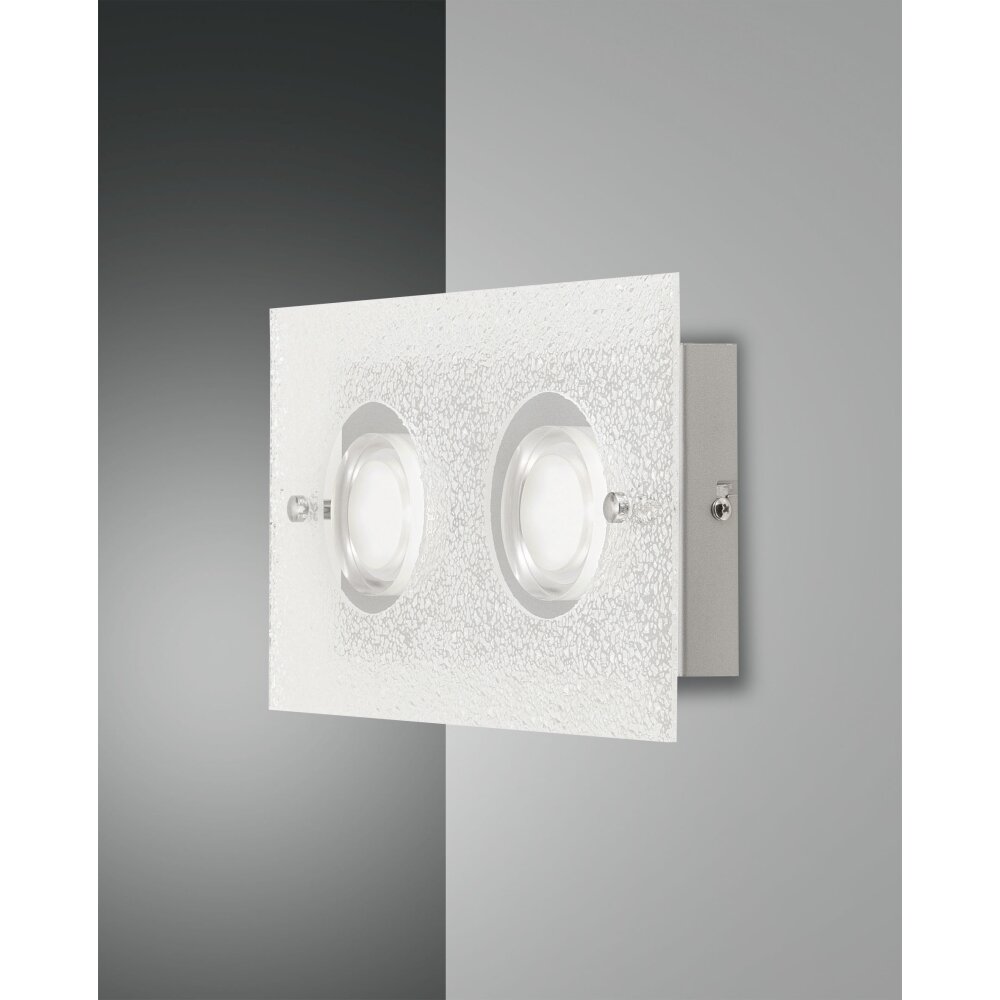 Fabas Luce Bali Vägglampa LED Silver, 2-ljuskällor main product photo