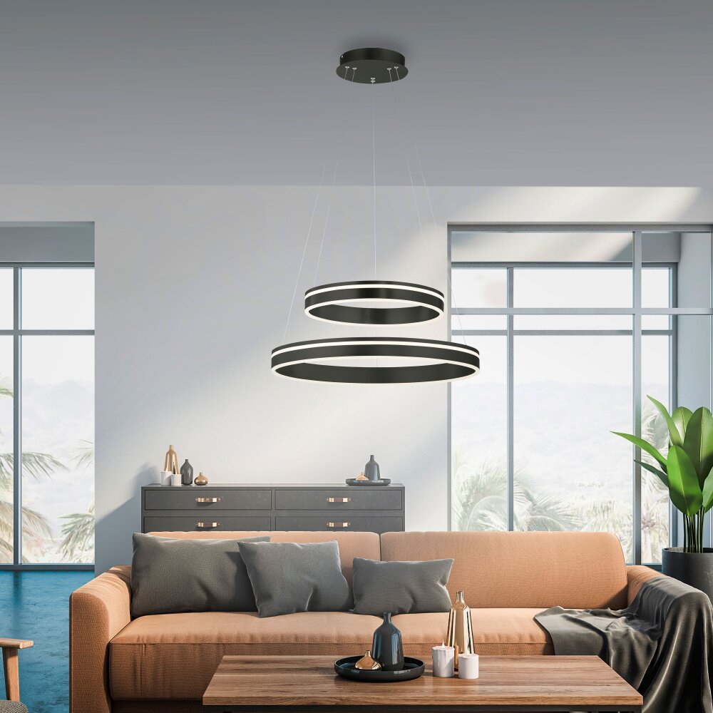 Paul Neuhaus Q-Serie Q-VITO Pendelbelysning LED Antracit, 1-ljuskällor, Fjärrkontroll main product photo