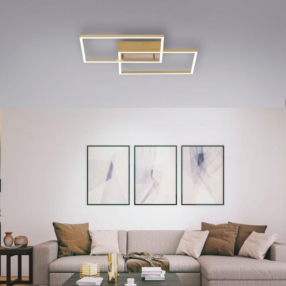 Leuchten Direkt IVEN Taklampa LED Mässing, 2-ljuskällor, Fjärrkontroll main product photo